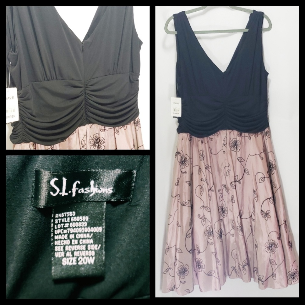 NWT S.L. Fashions Sleeveless Cocktail Dress